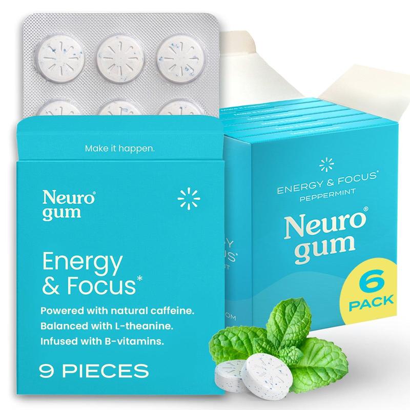 Neuro Energy Caffeine Nootropics for Energy & Focus - Sugar-Free with L-theanine, Caffeine, Vitamin B12 & Vitamin B6